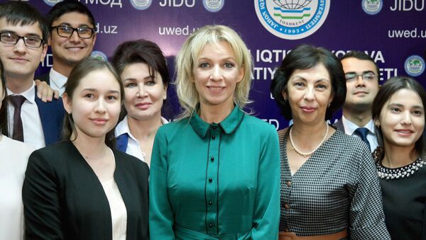 Vizit Ofitsialnogo predstavitelya MID RF Marii Zaxarovoy v Uzbekistan - Sputnik Oʻzbekiston
