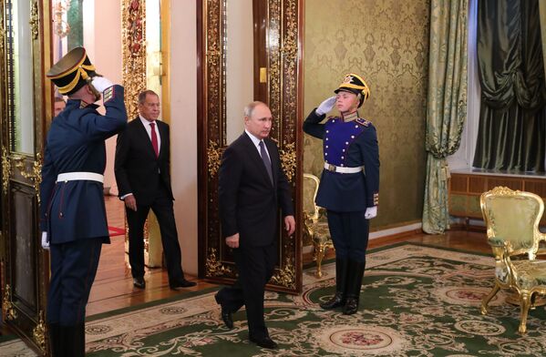 Встреча президента РФ В. Путина с премьер-министром Италии Дж. Конте - Sputnik Узбекистан