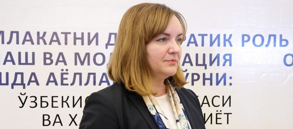 Наталья Герман, специальный представитель Генсека ООН и руководитель Регионального центра ООН по превентивной дипломатии для ЦА Наталья Герман, специальный представитель Генсека ООН и руководитель Регионального центра ООН по превентивной дипломатии для ЦА - Sputnik Ўзбекистон