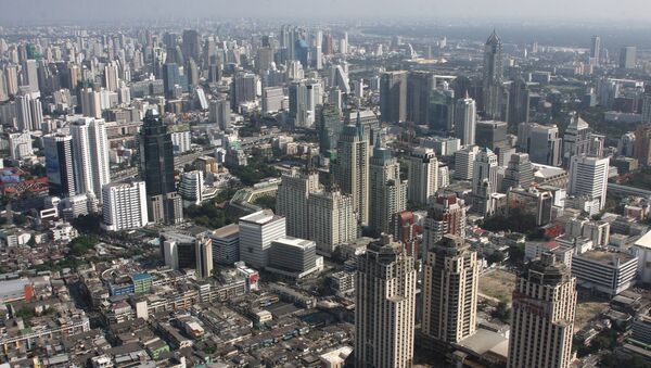 Вид на Бангкок с самого высокого здания города Baiyoke Sky Hotel - Sputnik Узбекистан