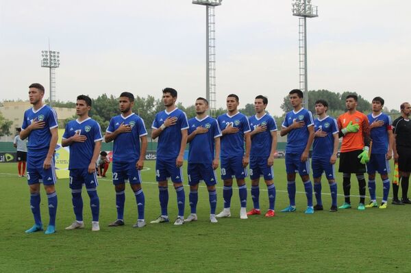 Футбол бўйича Ўзбекистон олимпия терма жамоаси БАА устидан ғалаба қозонди Футбол бўйича Ўзбекистон олимпия терма жамоаси БАА устидан ғалаба қозонди - Sputnik Ўзбекистон